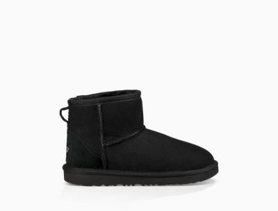 UGG Classic II Mini Big Kids Boots Black - AU 860YS